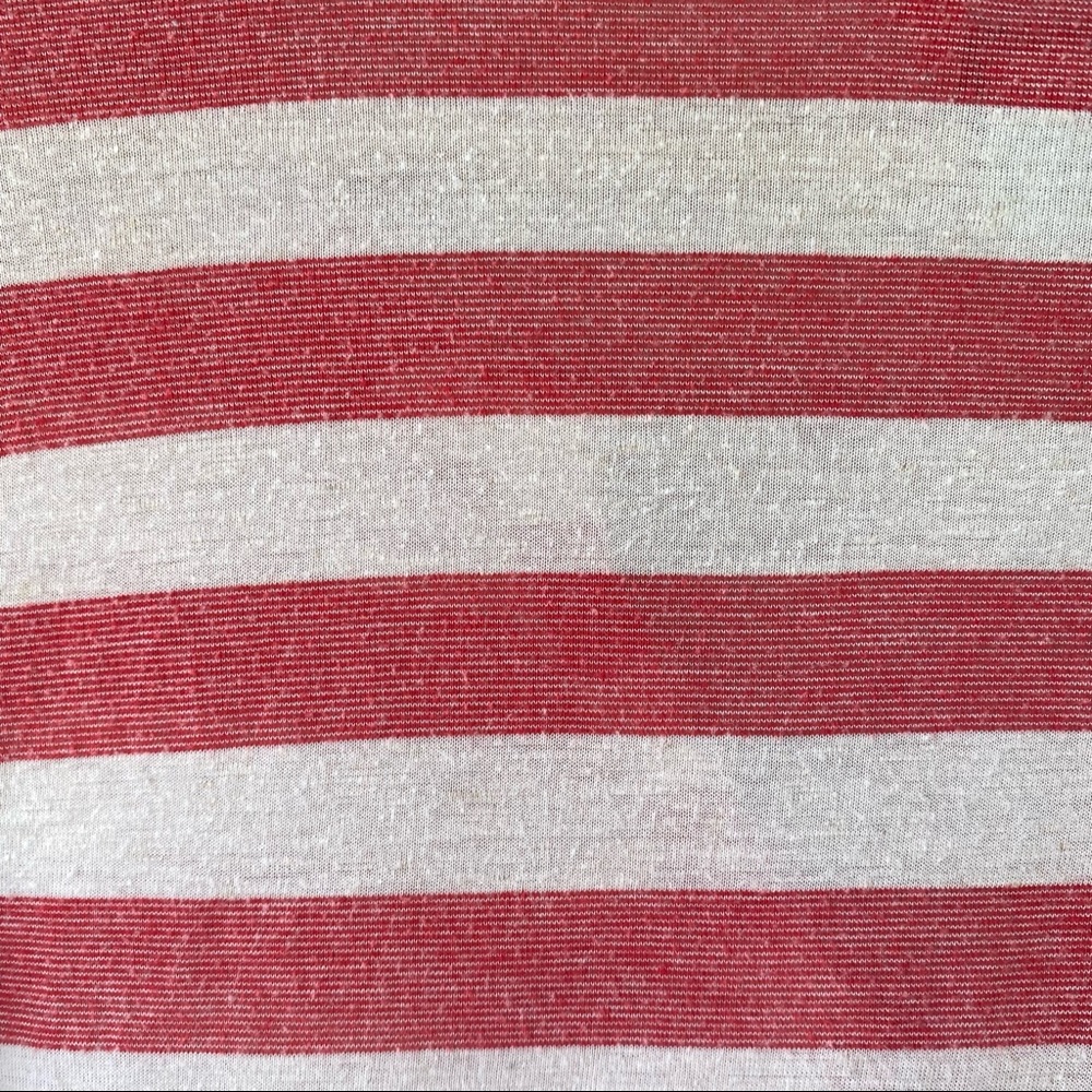 LUCKY BRAND Red & White Stripe Front Pocket Thermal Long Sleeve Top - Picture 6 of 14